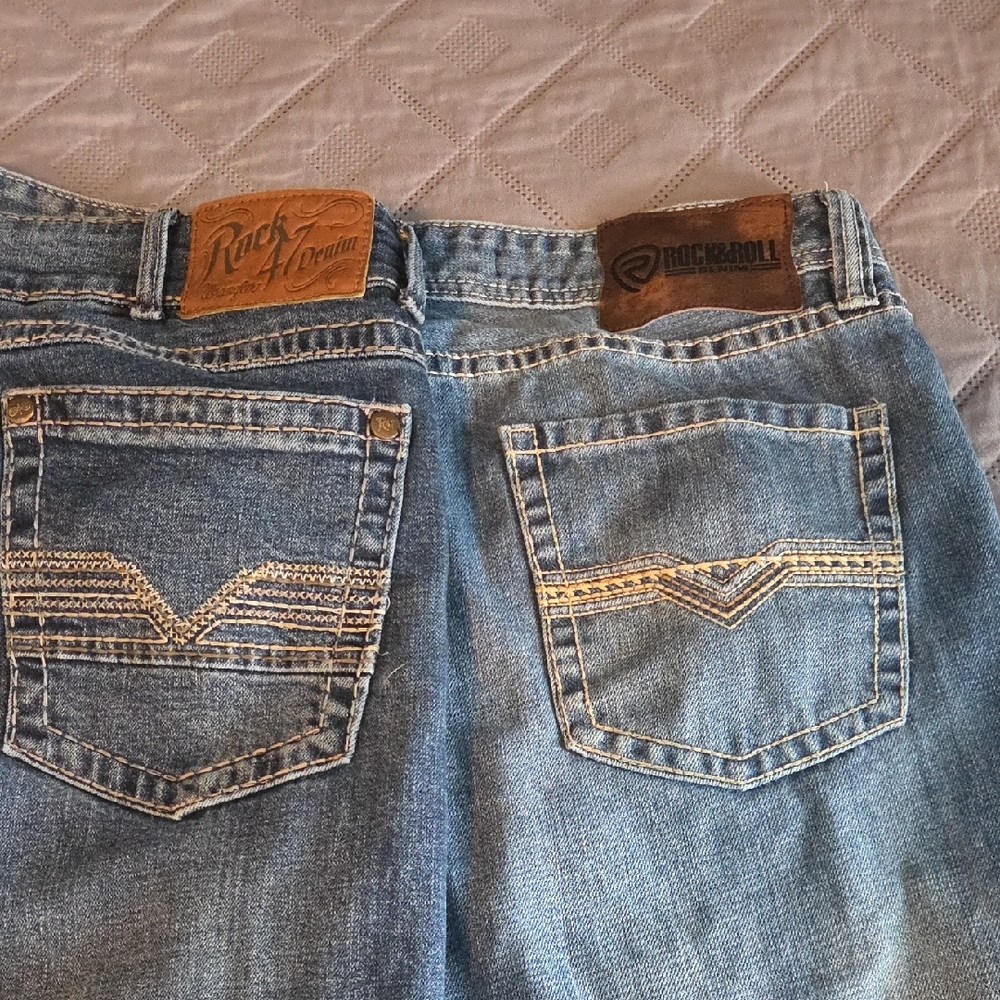 Rock & Roll Men's Blue Jeans (lot of 2)